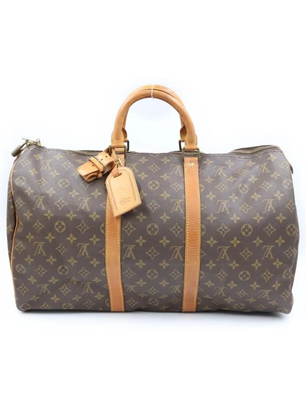 Louis Vuitton Keepall 50 Boston Bag Monogram Leather